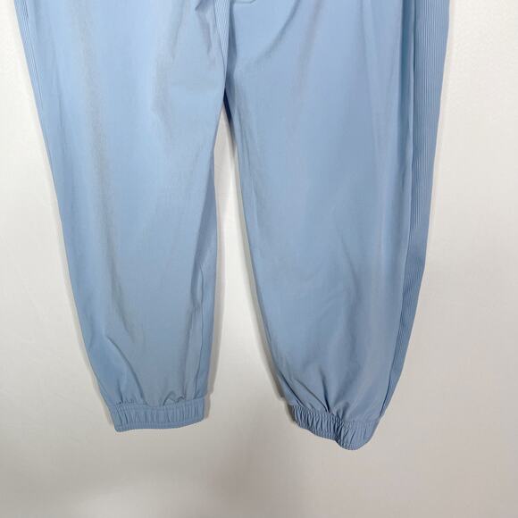 Athleta 10P Blue Brooklyn Lined Jogger Pants Woven Featherweight Stretch Pockets - Picture 9 of 15